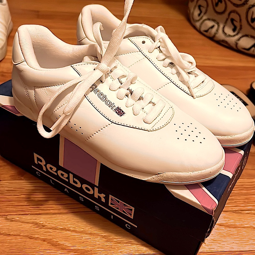 New Reebok princess vintage white sneaker
